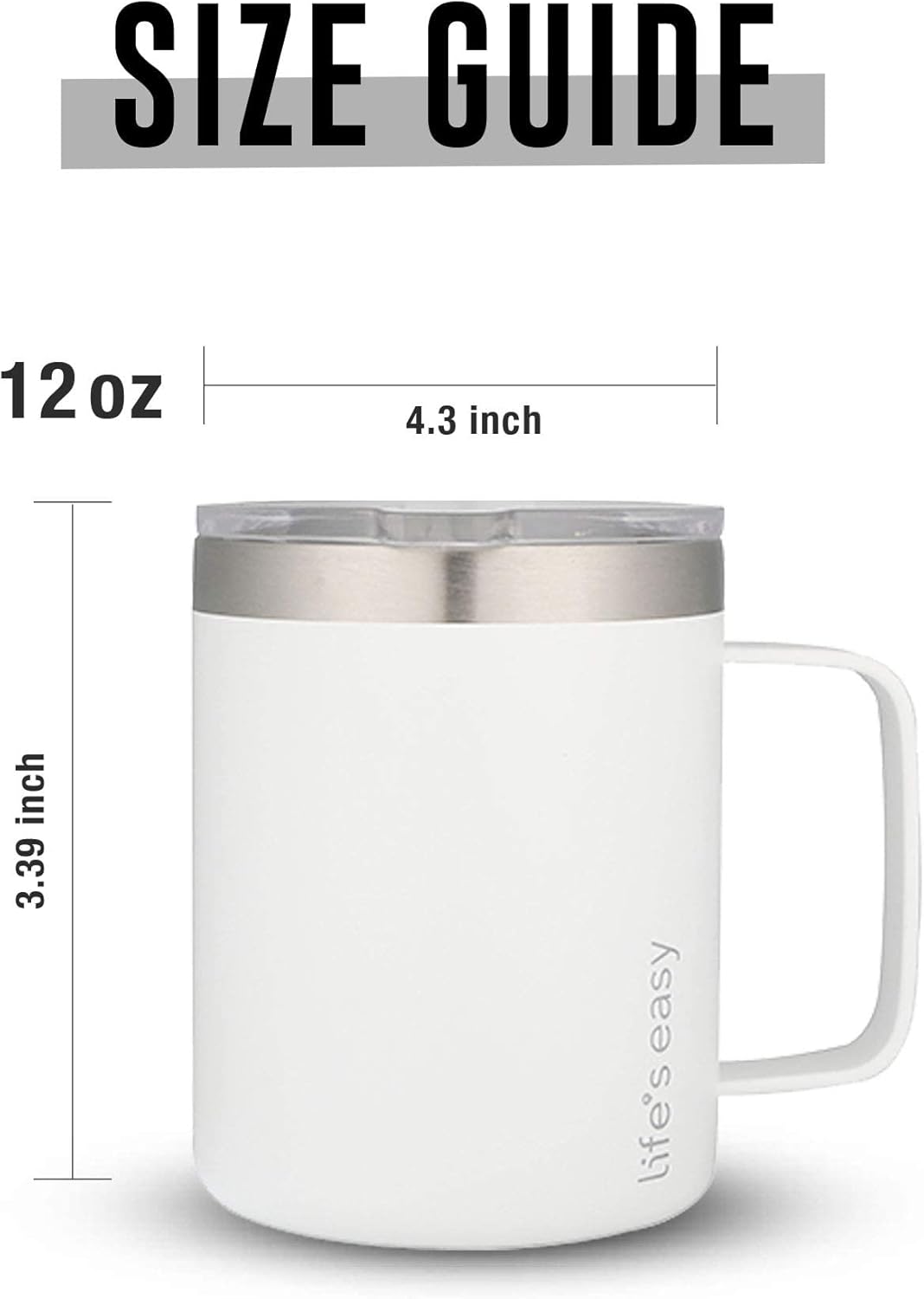 20oz Stainless Steel Mug w/Handle - Double Wall Insulated Travel Tumbler w/Flip Lid - Leak Proof Tumbler-Thermal Cup for Coffee, Tea & More - Keep Hot & Cold Drinks (Mint Green, 20 oz)