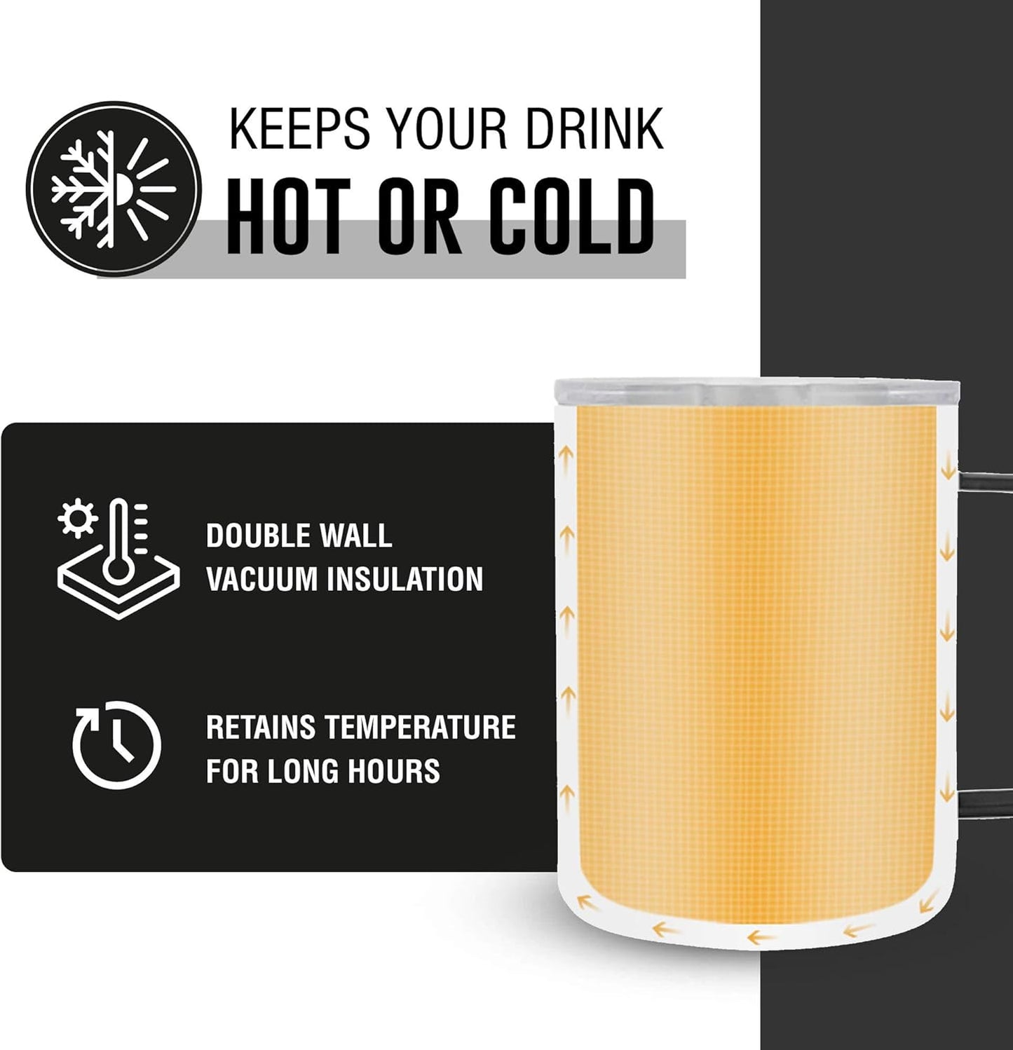 20oz Stainless Steel Mug w/Handle - Double Wall Insulated Travel Tumbler w/Flip Lid - Leak Proof Tumbler-Thermal Cup for Coffee, Tea & More - Keep Hot & Cold Drinks (Mint Green, 20 oz)
