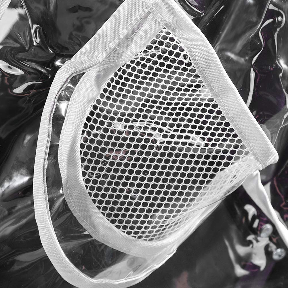 Clear Breathable Stroller Rain Cover EVA Half-Open Windproof Weather Travel Accessories Compatible with Most Standard Strollers