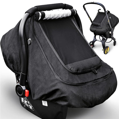Waterproof Baby Car Seat Cover, Infant Car Seat Cover Canopy for Boy Girls