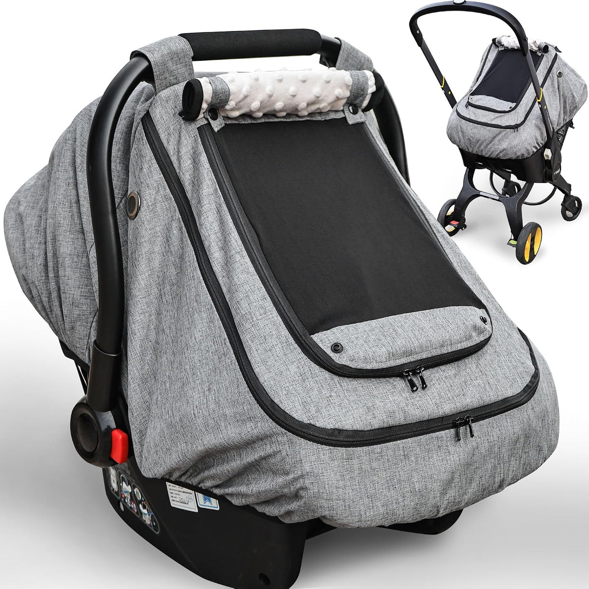 Waterproof Baby Car Seat Cover, Infant Car Seat Cover Canopy for Boy Girls