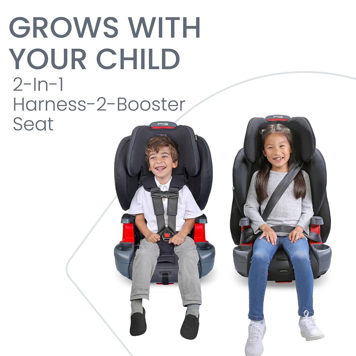 Grow with You ClickTight Harness-2-Booster Car Seat, Cool N Dry - Cool Flow Moisture Wicking Fabric