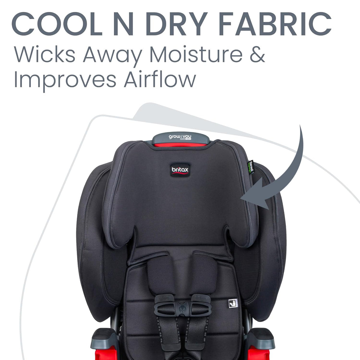 Grow with You ClickTight Harness-2-Booster Car Seat, Cool N Dry - Cool Flow Moisture Wicking Fabric