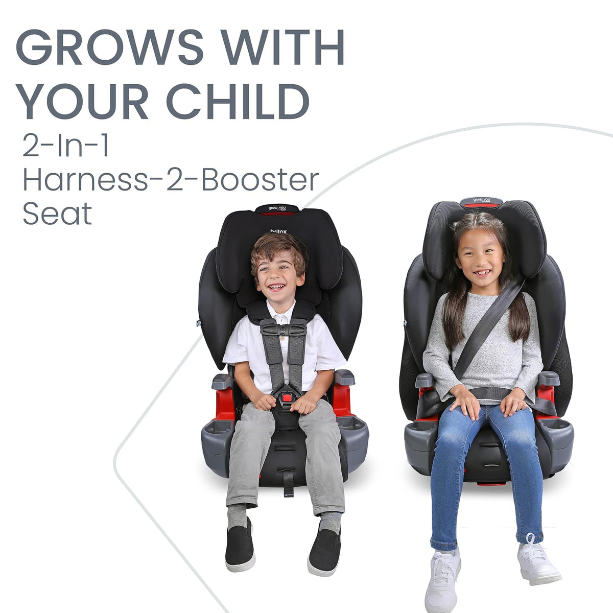 Grow with You ClickTight Harness-2-Booster Car Seat, Cool N Dry - Cool Flow Moisture Wicking Fabric
