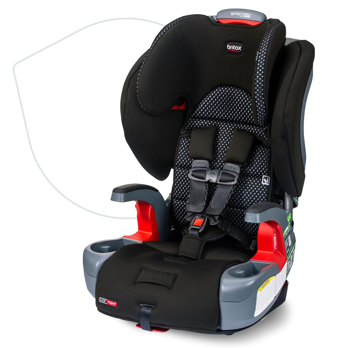 Grow with You ClickTight Harness-2-Booster Car Seat, Cool N Dry - Cool Flow Moisture Wicking Fabric