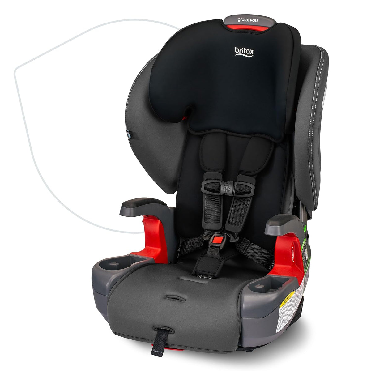 Grow with You ClickTight Harness-2-Booster Car Seat, Cool N Dry - Cool Flow Moisture Wicking Fabric