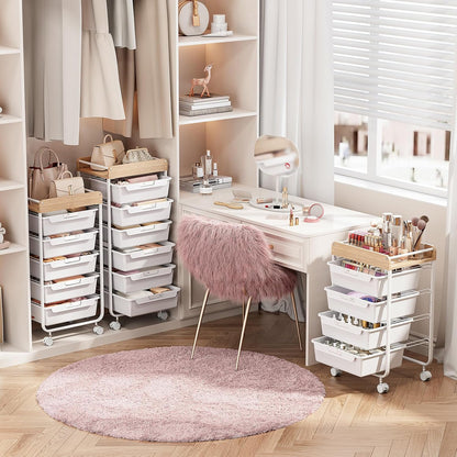 Rolling Storage Utility Cart with 5 Drawers,Colorful