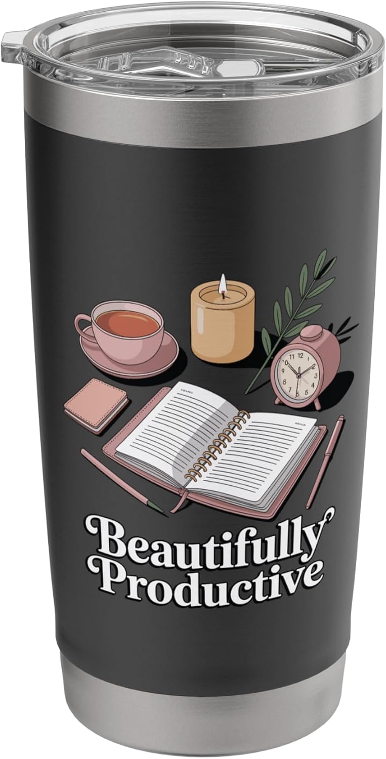 Beautifully Productive Aesthetic Planner And Organizer Stainless Steel Insulated Tumbler