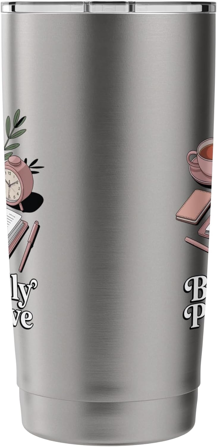 Beautifully Productive Aesthetic Planner And Organizer Stainless Steel Insulated Tumbler