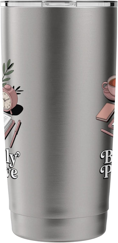 Beautifully Productive Aesthetic Planner And Organizer Stainless Steel Insulated Tumbler