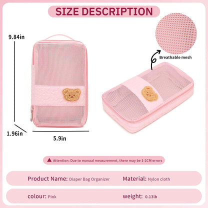 Diaper Bag Organizer Pouches - 2 Pack, Small Diaper Bag Mini Purse