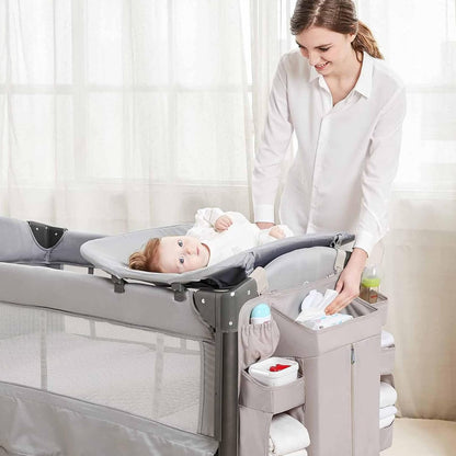 Diaper Organizer for Cribs And Changing Table, Hanging Diaper Caddy With Adjustable Straps Multiple Layer Baby Bed Diaper Stacker Organizer For Toy Diapers Essential