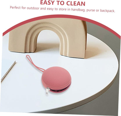 Multi-use Silicone Storage Bag Holder Portable Case Clip Pink Safe for Boys and Girls