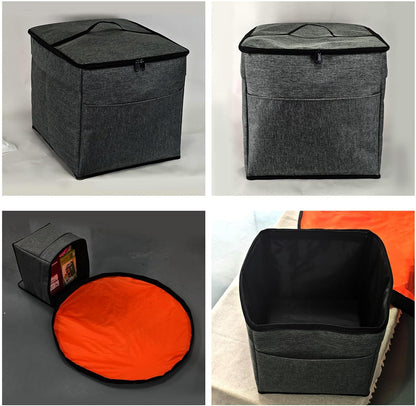 Toy Box Pouches Integrated Game Mat Foldable Design Promotes Up Habits Easy Wipe Folding Toy Box and Game Mat