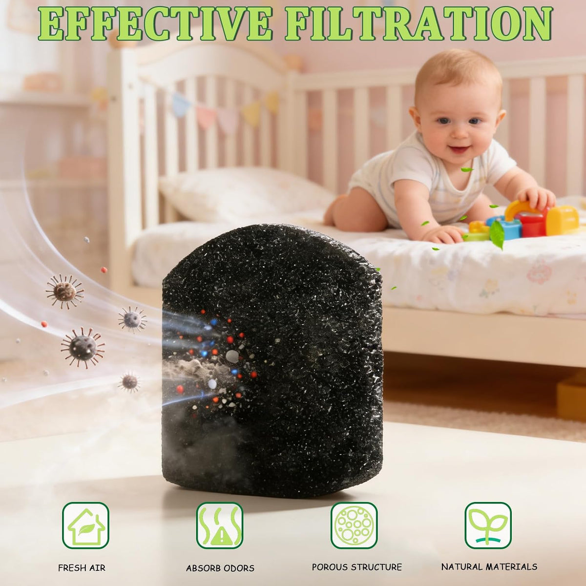 15 Pack Activated Carbon Filters for Ubbi Diaper Pail