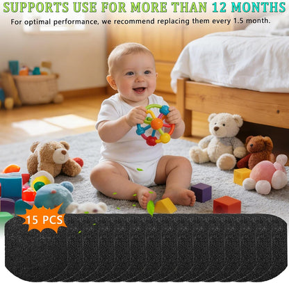 15 Pack Activated Carbon Filters for Ubbi Diaper Pail