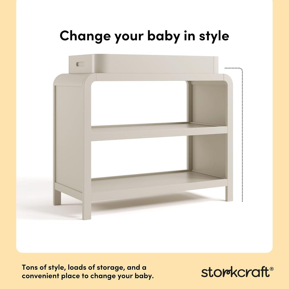 Santos Changing Table, White