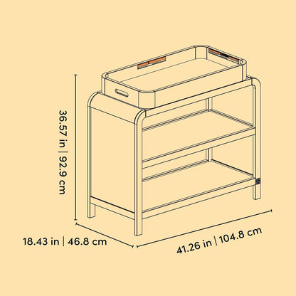 Santos Changing Table, White