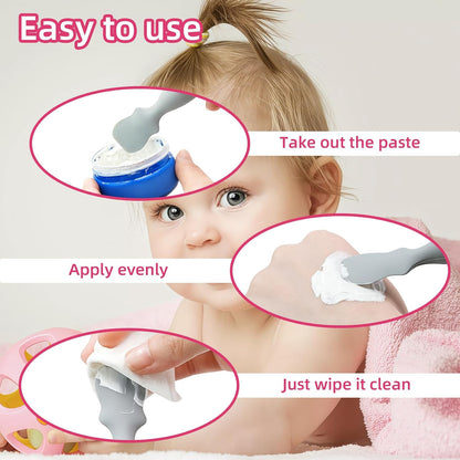 Diaper Cream Spatula - 3pcs Baby Silicone Butt Paste Applicator Spatula for Newborn Bum Care Travel Essentials