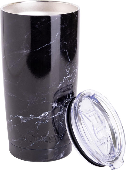Tumbler Cup with Lid - 20oz Blue - Vacuum Insulated Stainless Steel - Keeps Temperature Up to 24hr - Anti Spill Lid