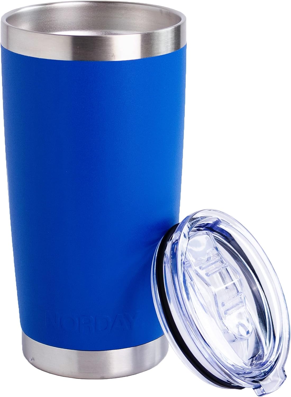Tumbler Cup with Lid - 20oz Blue - Vacuum Insulated Stainless Steel - Keeps Temperature Up to 24hr - Anti Spill Lid