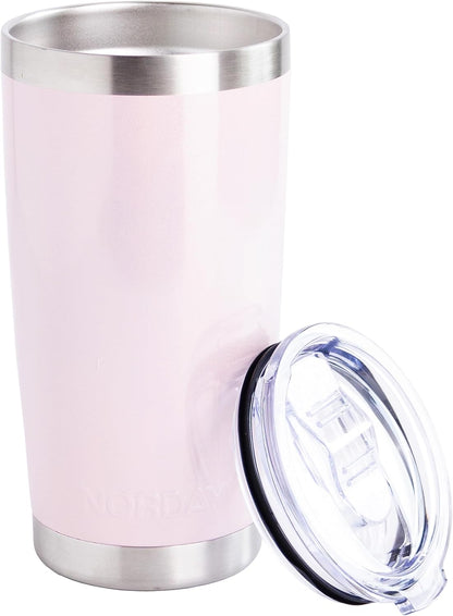 Tumbler Cup with Lid - 20oz Blue - Vacuum Insulated Stainless Steel - Keeps Temperature Up to 24hr - Anti Spill Lid
