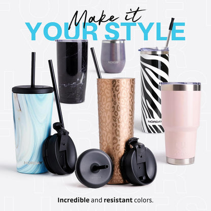 Tumbler Cup with Lid - 20oz Blue - Vacuum Insulated Stainless Steel - Keeps Temperature Up to 24hr - Anti Spill Lid