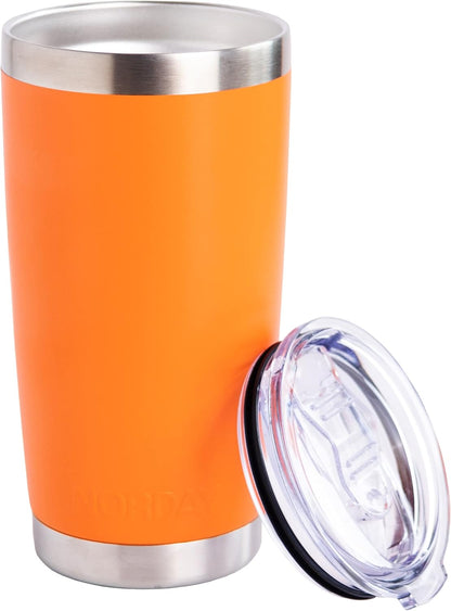 Tumbler Cup with Lid - 20oz Blue - Vacuum Insulated Stainless Steel - Keeps Temperature Up to 24hr - Anti Spill Lid