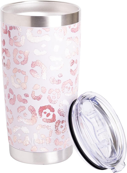 Tumbler Cup with Lid - 20oz Blue - Vacuum Insulated Stainless Steel - Keeps Temperature Up to 24hr - Anti Spill Lid