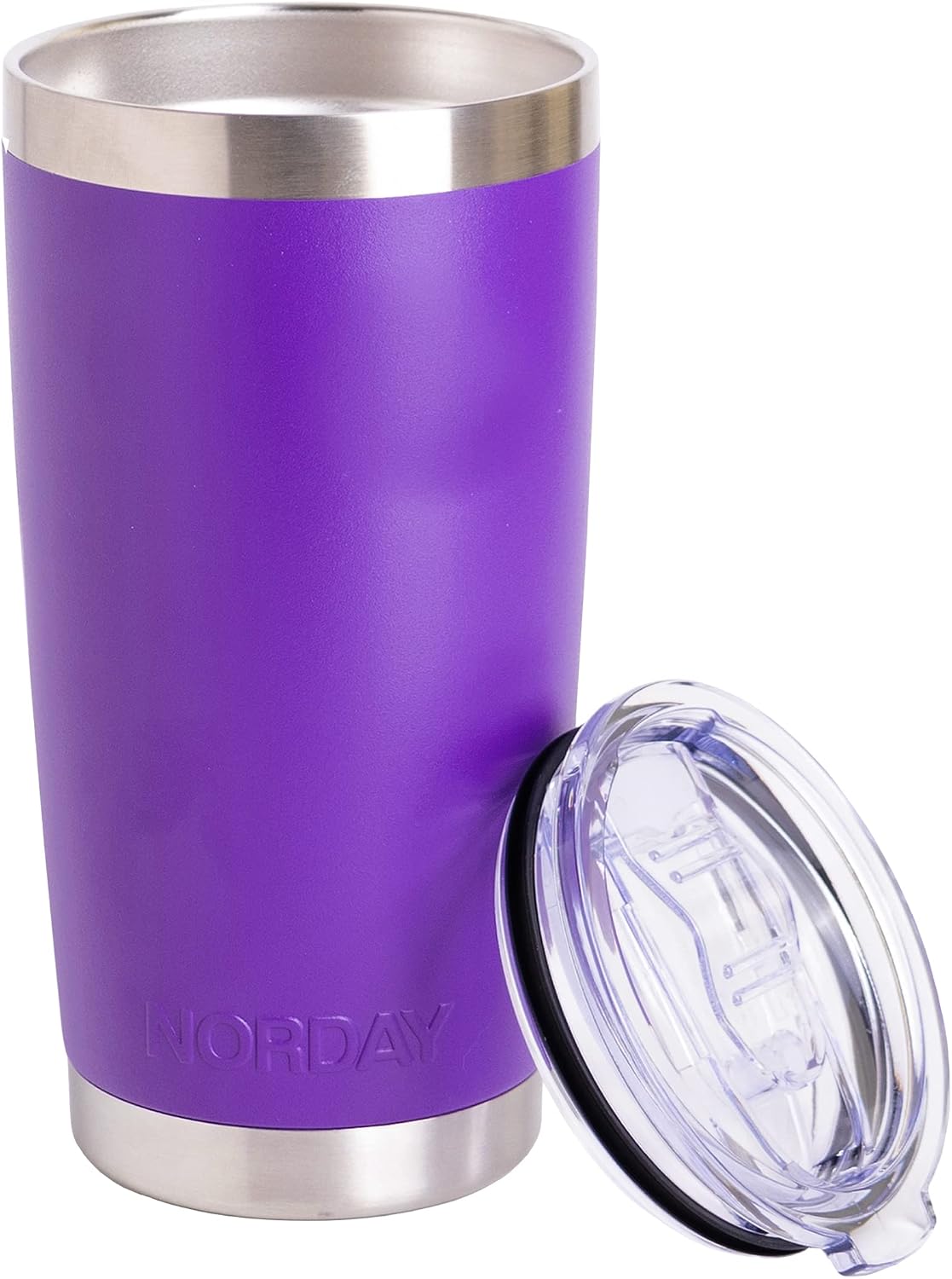 Tumbler Cup with Lid - 20oz Blue - Vacuum Insulated Stainless Steel - Keeps Temperature Up to 24hr - Anti Spill Lid