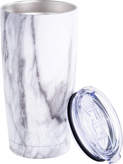 Tumbler Cup with Lid - 20oz Blue - Vacuum Insulated Stainless Steel - Keeps Temperature Up to 24hr - Anti Spill Lid