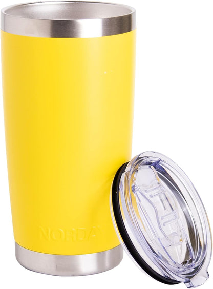 Tumbler Cup with Lid - 20oz Blue - Vacuum Insulated Stainless Steel - Keeps Temperature Up to 24hr - Anti Spill Lid