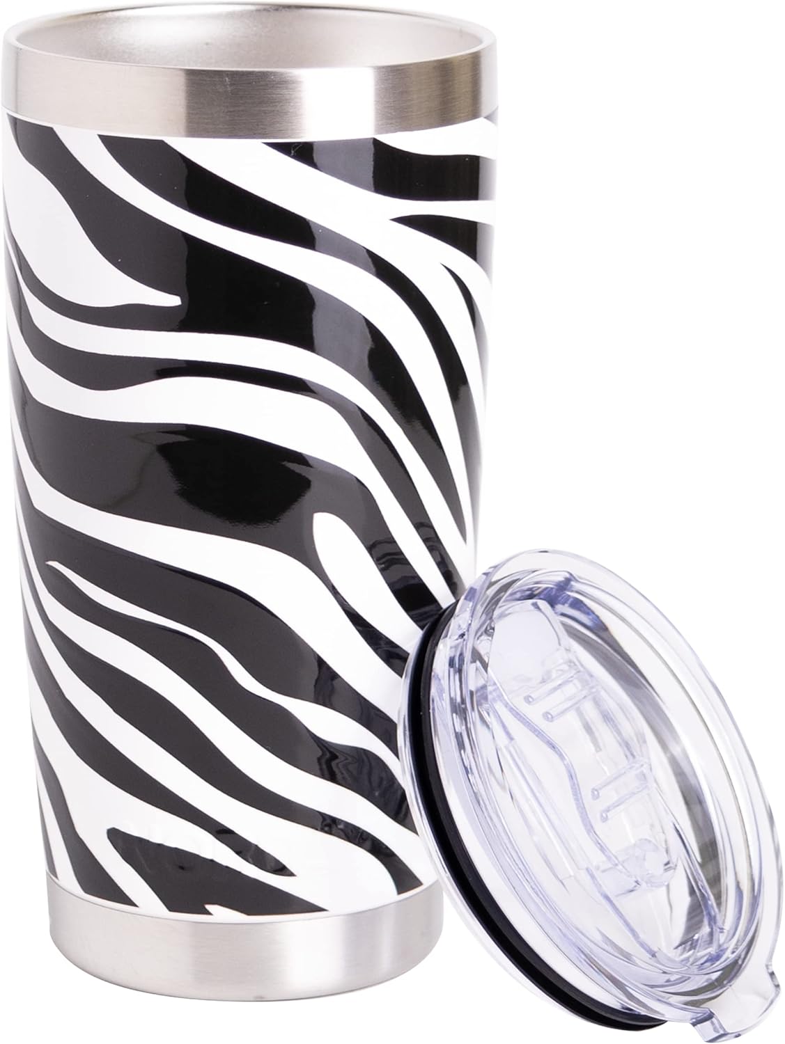 Tumbler Cup with Lid - 20oz Blue - Vacuum Insulated Stainless Steel - Keeps Temperature Up to 24hr - Anti Spill Lid