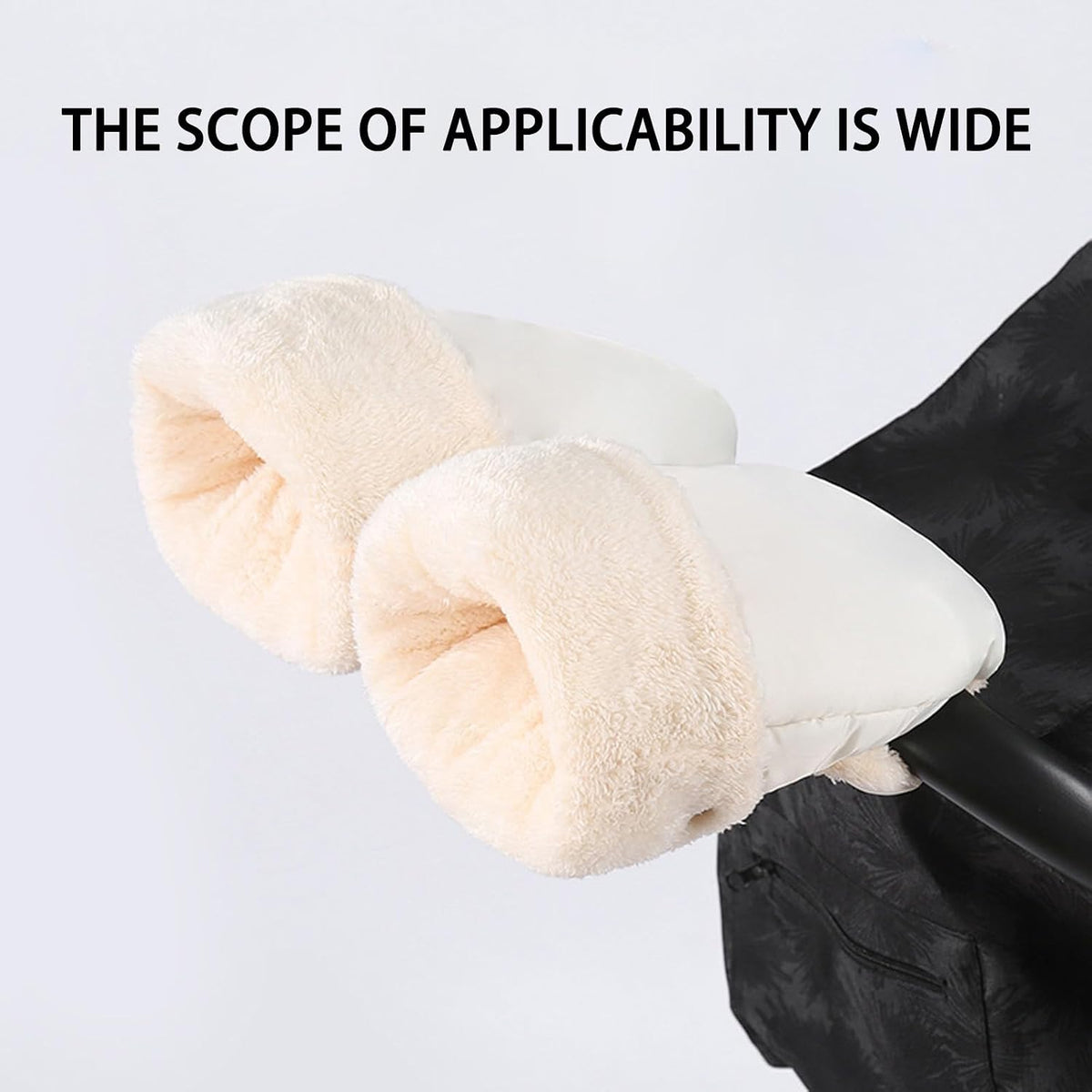 Strollers Mittens Pushchair Hand Muff with Thermal Lining for Cold Weather Windproof Cold Weather Pram Accessories