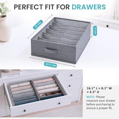 Drawer Organizer for Pax 100 Furniture, 4 Pack Fabric Closet Baskets