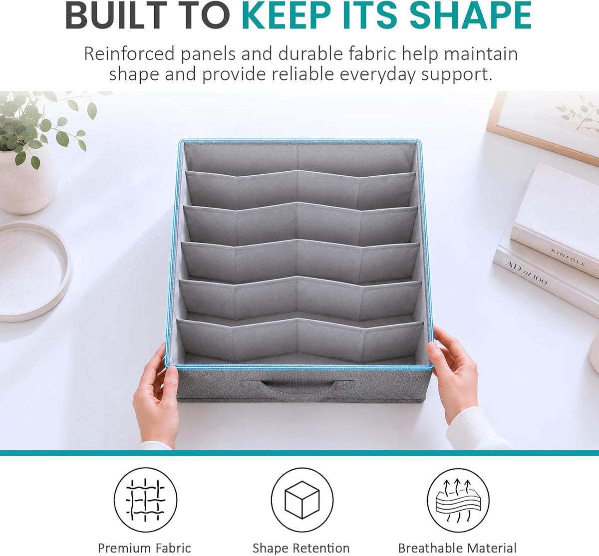 Drawer Organizer for Pax 100 Furniture, 4 Pack Fabric Closet Baskets