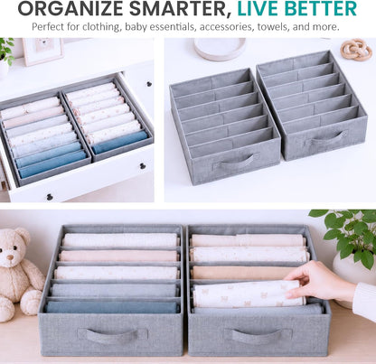 Drawer Organizer for Pax 100 Furniture, 4 Pack Fabric Closet Baskets