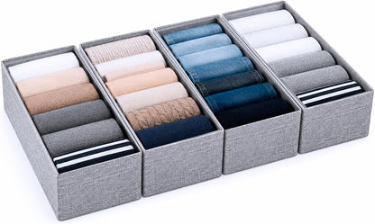 Drawer Organizer for Pax 100 Furniture, 4 Pack Fabric Closet Baskets
