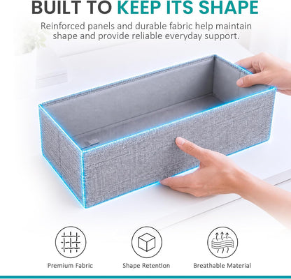 Drawer Organizer for Pax 100 Furniture, 4 Pack Fabric Closet Baskets