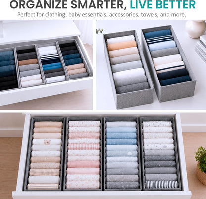 Drawer Organizer for Pax 100 Furniture, 4 Pack Fabric Closet Baskets