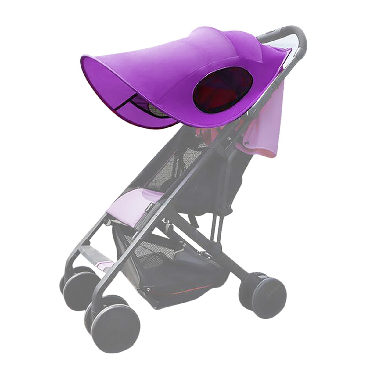 Baby Stroller Sun Shade Universal UV Protection Stroller Sunscreen Cover Pushchair Blackout Canopy Windshield Shade Extender (Only Sun Cover)