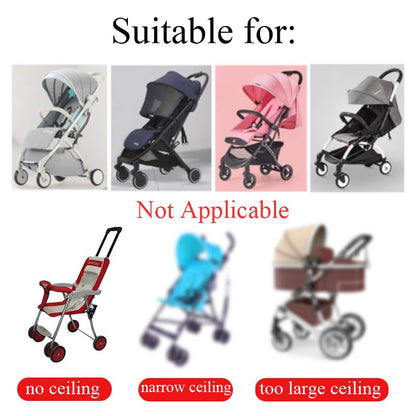 Baby Stroller Sun Shade Universal UV Protection Stroller Sunscreen Cover Pushchair Blackout Canopy Windshield Shade Extender (Only Sun Cover)