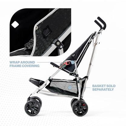 XL Special Needs Stroller, Disability Stroller for Older Child, Larger Size Pushchair, Easy Folding System, Lightweight Aluminum Frame (Pink)