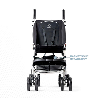 XL Special Needs Stroller, Disability Stroller for Older Child, Larger Size Pushchair, Easy Folding System, Lightweight Aluminum Frame (Pink)