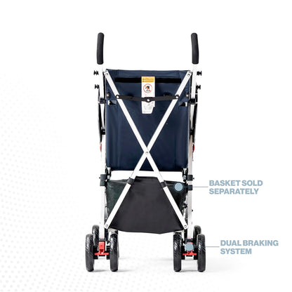 XL Special Needs Stroller, Disability Stroller for Older Child, Larger Size Pushchair, Easy Folding System, Lightweight Aluminum Frame (Pink)