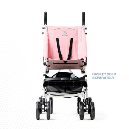 XL Special Needs Stroller, Disability Stroller for Older Child, Larger Size Pushchair, Easy Folding System, Lightweight Aluminum Frame (Pink)