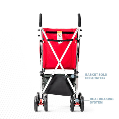 XL Special Needs Stroller, Disability Stroller for Older Child, Larger Size Pushchair, Easy Folding System, Lightweight Aluminum Frame (Pink)