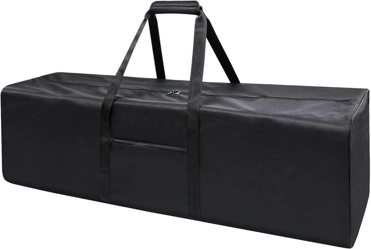52 inch Foldable Duffel Lock Zipper Travel Camp, Black