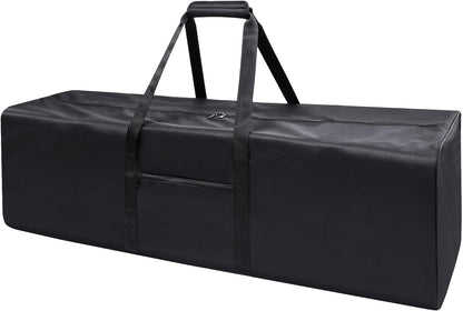 52 inch Foldable Duffel Lock Zipper Travel Camp, Black