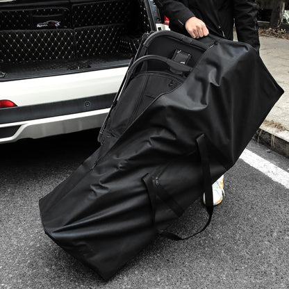 52 inch Foldable Duffel Lock Zipper Travel Camp, Black